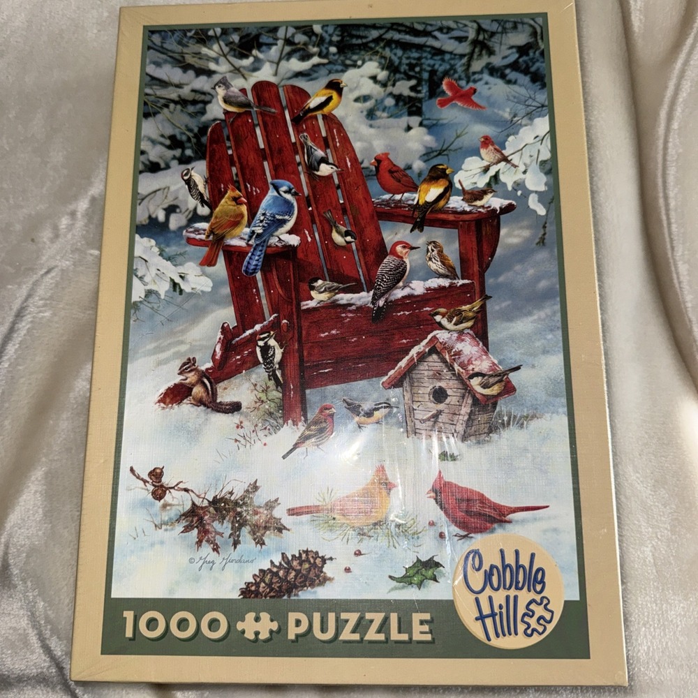 Adirondack Birds Greg & Company Giordano 1000 pc 19" X 26" Cobble Hill Puzzle